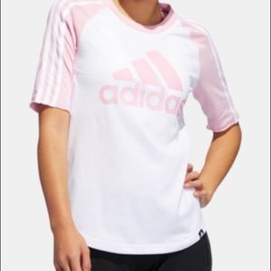 Adidas Pink Baseball Style Shirt
